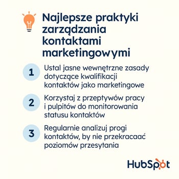 JA zarzadzac kontaktami w hubspot praktyki